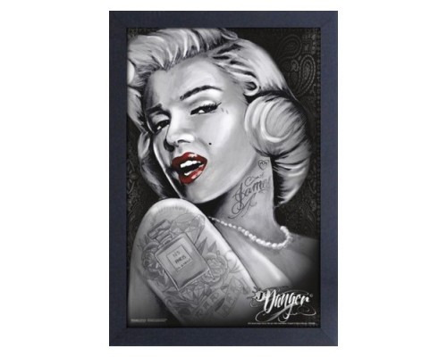 Cadre Marilyn Monroe / Lèvre rouge de James Danger